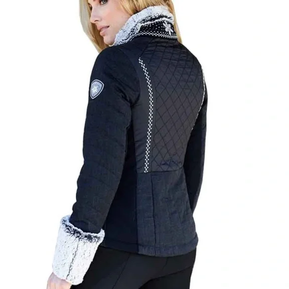 Alp-n-Rock black Courcheval faux fur jacket 2 - Picture 5 of 17